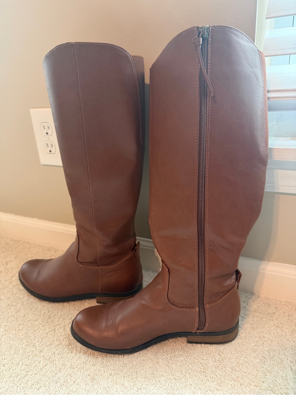 Target Brown Over-the-Knee Zip Riding Boots